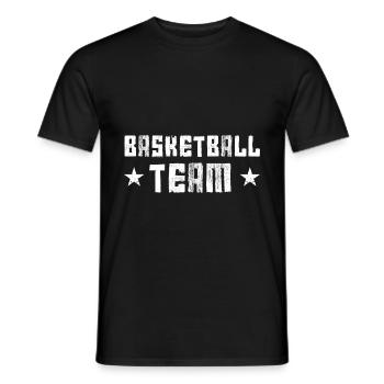 Équipe de basket-ball - T-shirt homme - noir - Devant - AI Model Male 178 light (178cm)