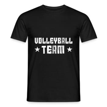 Équipe de volleyball - T-shirt homme - noir - Devant - AI Model Male 178 light (178cm)