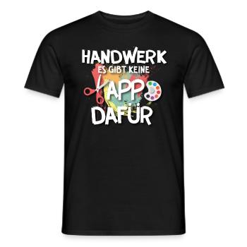 Artisanat artisanat profession dit - T-shirt homme - noir - Devant - AI Model Male 178 light (178cm)