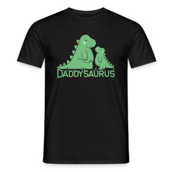 Daddysaurus - Cadeau de dinosaure pour la fête des pères - T-shirt homme - noir - Devant - AI Model Male 178 light (178cm)