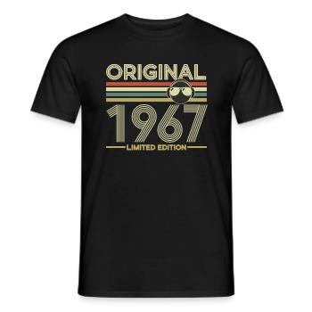 1967 - Männer T-Shirt - Schwarz - Vorne - AI Model Male 178 light (178cm)