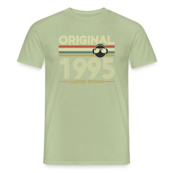 1995 - Männer T-Shirt - Sage - Vorne - AI Model Male 178 light (178cm)