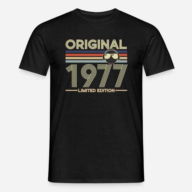 1977 - Männer T-Shirt - Schwarz