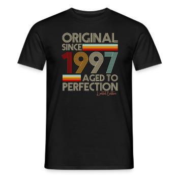 1997 - Men's T-Shirt - black - Front - AI Model Male 178 light (178cm)