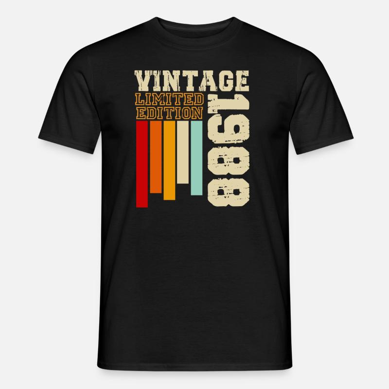 1988 - Männer T-Shirt - Schwarz