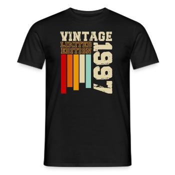 1997 - Men's T-Shirt - black - Front - AI Model Male 178 light (178cm)