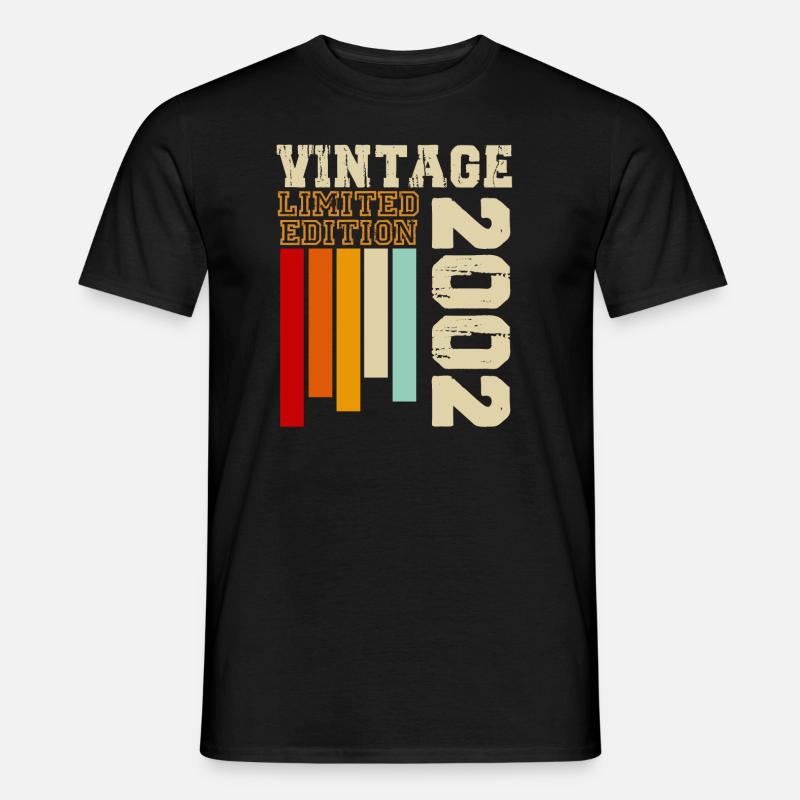2002 - Männer T-Shirt - Schwarz