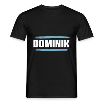 Dominik - Männer T-Shirt - Schwarz - Vorne - AI Model Male 178 light (178cm)