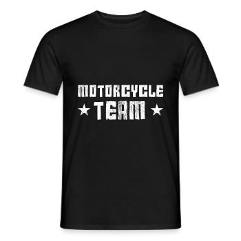 Motorcycle Team - Men's T-Shirt - black - Front - AI Model Male 178 light (178cm)