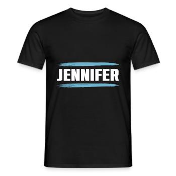 Jennifer - Männer T-Shirt - Schwarz - Vorne - AI Model Male 178 light (178cm)
