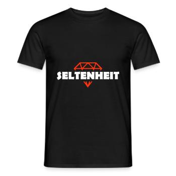 Seltenheit Unikat - Männer T-Shirt - Schwarz - Vorne - AI Model Male 178 light (178cm)