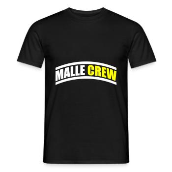 Malle Crew - T-shirt homme - noir - Devant - AI Model Male 178 light (178cm)