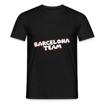 L’équipe de Barcelone - T-shirt homme - noir - Devant - AI Model Male 178 light (178cm)