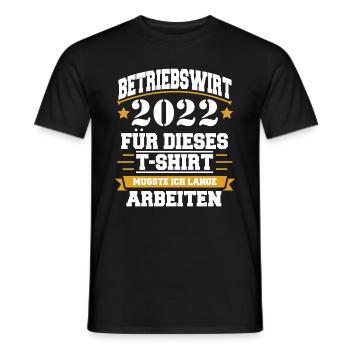 Betriebswirt 2022 - Männer T-Shirt - Schwarz - Vorne - AI Model Male 178 light (178cm)