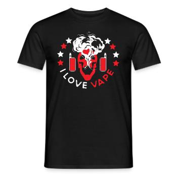 Elektro Zigarette E-Zigarette E-Shisha Vape - Männer T-Shirt - Schwarz - Vorne - AI Model Male 178 light (178cm)