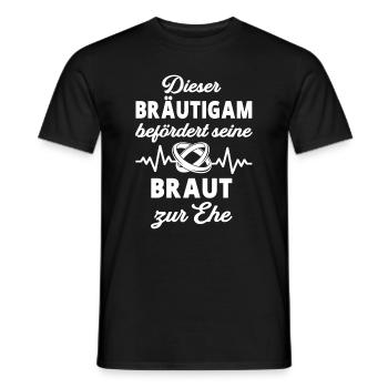 Hochzeit Bräutigam Junggesellenabschied Spruch - Männer T-Shirt - Schwarz - Vorne - AI Model Male 178 light (178cm)