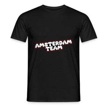 Amsterdam Team - Men's T-Shirt - black - Front - AI Model Male 178 light (178cm)