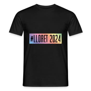 Lloret De Mar 2024 Colorful - Men's T-Shirt - black - Front - AI Model Male 178 light (178cm)