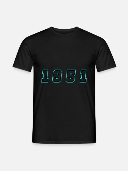 1951 Year Number - Men's T-Shirt - black