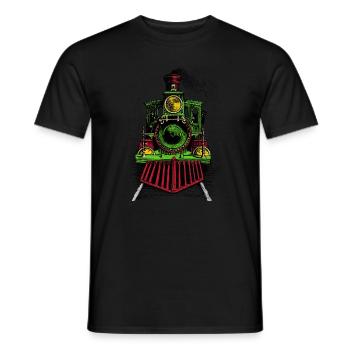 Train Victorien - T-shirt homme - noir - Devant - AI Model Male 178 light (178cm)