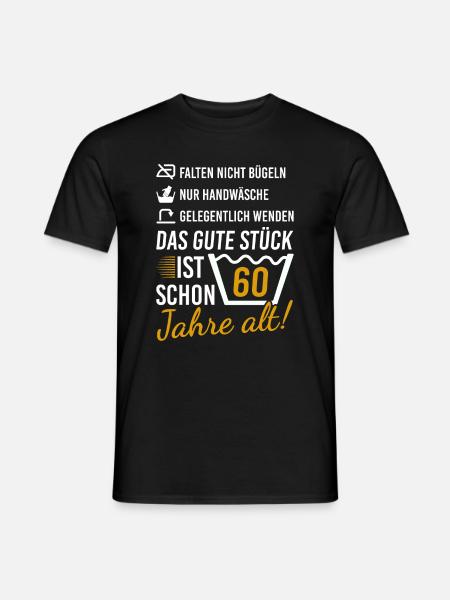 60 Geburtstag Geschenk 60. Geburtstagsgeschenk - Männer T-Shirt - Schwarz