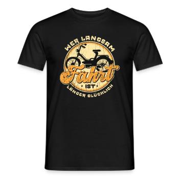 Mofafahrer Spruch Töffli Moped Mofa Geschenk - Männer T-Shirt - Schwarz - Vorne - AI Model Male 178 light (178cm)