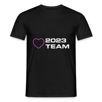 Équipe 2023 - T-shirt homme - noir - Devant - AI Model Male 178 light (178cm)