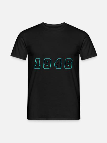 Numéro de l’année 1946 - T-shirt homme - noir