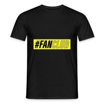 Fan Club Verein - Männer T-Shirt - Schwarz - Vorne - AI Model Male 178 light (178cm)