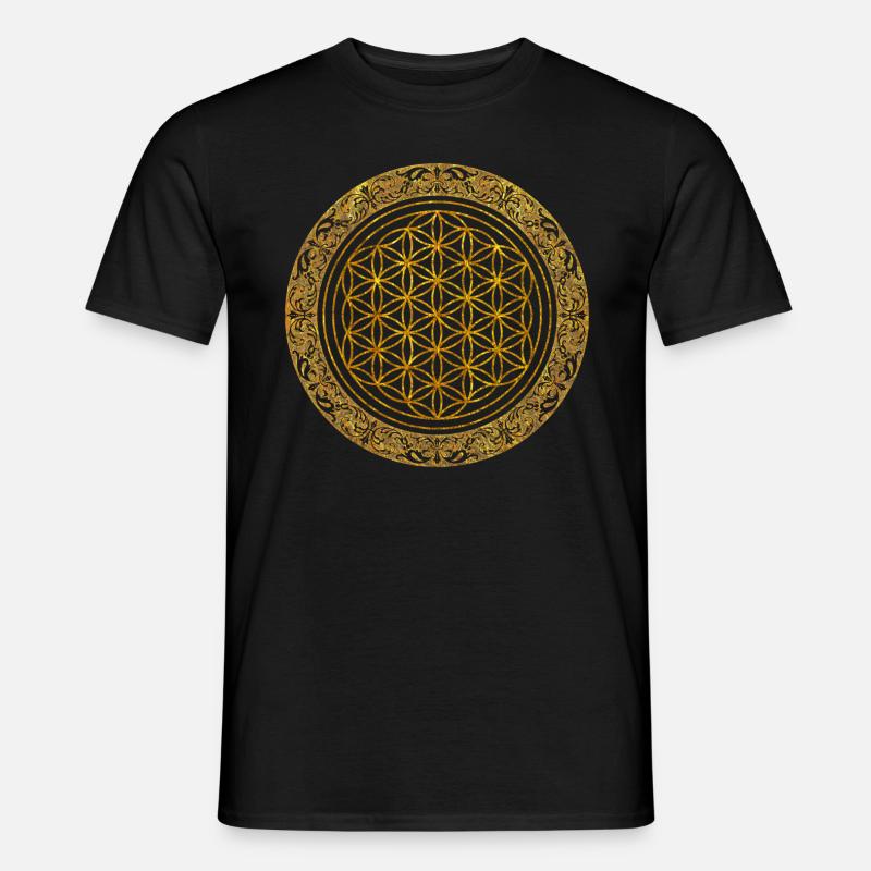 Mandala - Männer T-Shirt - Schwarz