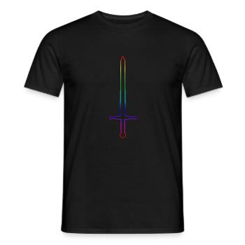 Sword - Men's T-Shirt - black - Front - AI Model Male 178 light (178cm)