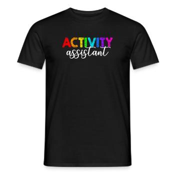 activity assistant appreciation , activity assista - Männer T-Shirt - Schwarz - Vorne - AI Model Male 178 light (178cm)