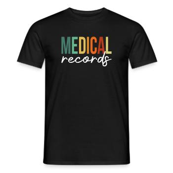 Medical Records Appreciation, Medical Records - Männer T-Shirt - Schwarz - Vorne - AI Model Male 178 light (178cm)