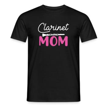 clarinet mom, clarinet - Männer T-Shirt - Schwarz - Vorne - AI Model Male 178 light (178cm)
