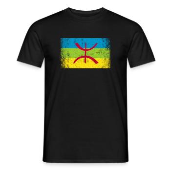 kabyle amazigh flag berber, africa kabyle - Männer T-Shirt - Schwarz - Vorne - AI Model Male 178 light (178cm)
