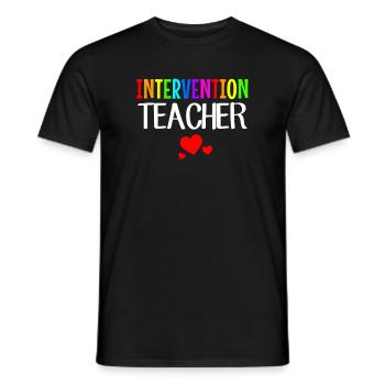 Intervention Teacher, Intervention specialist - Männer T-Shirt - Schwarz - Vorne - AI Model Male 178 light (178cm)