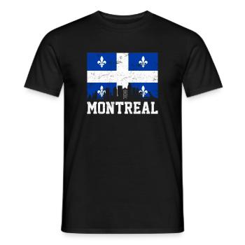 Montreal Quebec, Canada montreal - Männer T-Shirt - Schwarz - Vorne - AI Model Male 178 light (178cm)