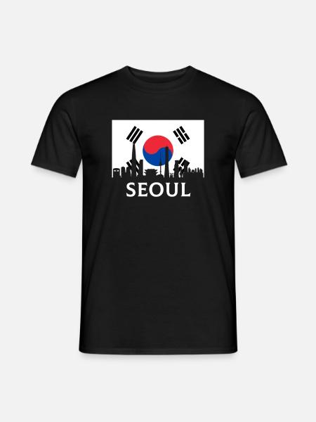 Seoul south korea seoul - Männer T-Shirt - Schwarz
