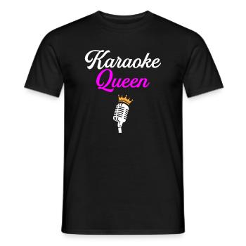 karaoke queen, karaoke - Männer T-Shirt - Schwarz - Vorne - AI Model Male 178 light (178cm)