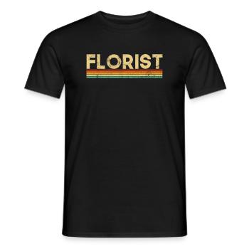 Florist, Flowers Gardener florist - Männer T-Shirt - Schwarz - Vorne - AI Model Male 178 light (178cm)