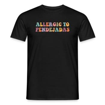 Allergic To Pendejadas, Spanish - Männer T-Shirt - Schwarz - Vorne - AI Model Male 178 light (178cm)