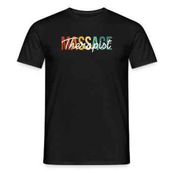 Massage Therapist - Männer T-Shirt - Schwarz - Vorne - AI Model Male 178 light (178cm)