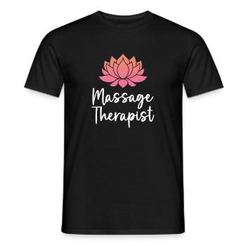 Massage Therapist - Männer T-Shirt - Schwarz - Vorne - AI Model Male 178 light (178cm)
