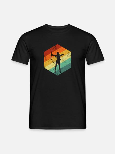 archery girl, girl archery - Männer T-Shirt - Schwarz