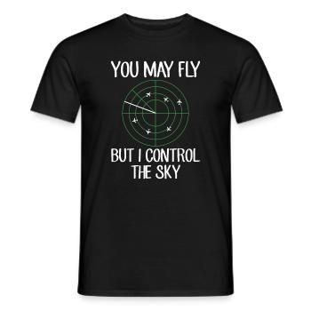 vous pouvez voler i contrôle contrôleur de la circulation aérienne - T-shirt homme - noir - Devant - AI Model Male 178 light (178cm)