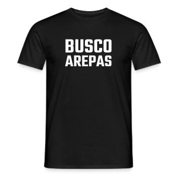 Busco arepas, Venezuela arepa - T-shirt homme - noir - Devant - AI Model Male 178 light (178cm)