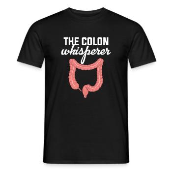 Colon Whisperer, Endoscopie Gastroentérologie - T-shirt homme - noir - Devant - AI Model Male 178 light (178cm)