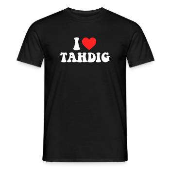 I Love Tahdig, foodiranian persian - Männer T-Shirt - Schwarz - Vorne - AI Model Male 178 light (178cm)