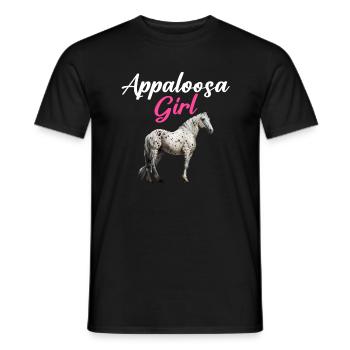 appaloosa equestrian horse - Männer T-Shirt - Schwarz - Vorne - AI Model Male 178 light (178cm)
