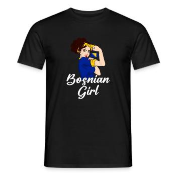 Bosnia Herzegovina - Men's T-Shirt - black - Front - AI Model Male 178 light (178cm)